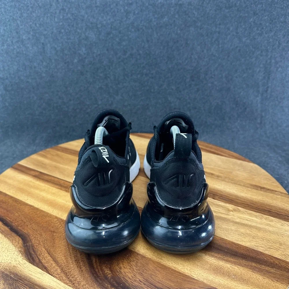 Nike Air Max 270 Shoes Kids 4.5Y Womens 6 Black Mesh Low Top Sneakers 943345-001